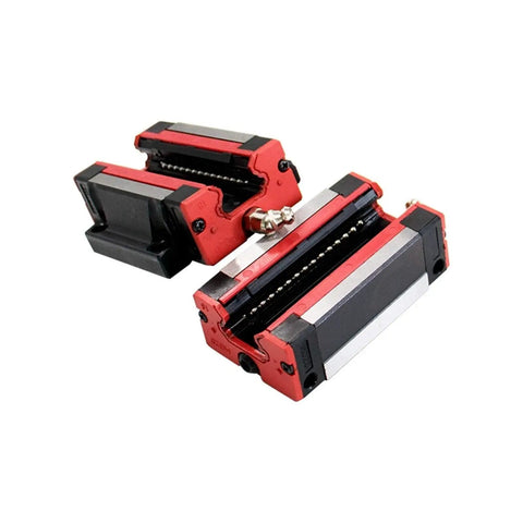 Beefed Up Linear Guide Rail Set For CNC Machines And 3D Printers With HGH15CA HGW15CA Slider Type Stainless Steel Precision Rails 200 To 1400mm Length Smooth Low Friction Motion Ideal For DIY CNC Robotic Arms And Auto Inspection, red HGH15CA sliders