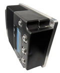 Heavy Duty Motor Speed Controller 12446661 angled view with black casing and aluminum heatsink, designed for utility vehicles.