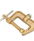 Solid G Shape Ground Welding Earth Clamp Made From Premium Brass, heavy-duty design for secure welding grip.