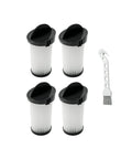 4-Pack Hepa Pre Motor Vacuum Filters Heavy Duty Replacement EV PMF Accessory Fits Eyevac Series, includes cleaning brush.