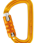 Sm'D Carabiner With TRIACT-LOCK, Lightweight D-Shape Climbing Biner In Bright Yellow, Ultra-Compact 41-55g, Detailed View