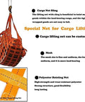 Heavy Duty Cargo Lifting Net With Strong Elastic Nylon Straps To Lock Down Your Gear And Haul Massive Equipment Anywhere Without Breaking A Sweat Daily, showcasing a sturdy orange mesh design.