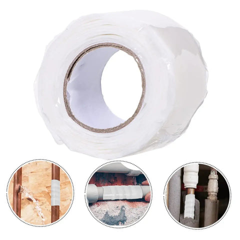 Peel And Stick Leak Repair Tape For Plumbers Rubberized Seam Tape For Outdoor Ducts And Water Leaks Three Meter Length Flexible Waterproof