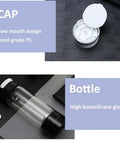 Hydrogen Rich Water Generator Bottle With Glass Cup Body SPE PEM Dual Chamber Ionizer H2 Inhalation Device cap and bottle view