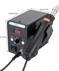 Hot Air Rework Station 700W 110V with Three Nozzles for SMD Soldering Desoldering and Repair Beast Pro SMD Welding Heat Gun Tool