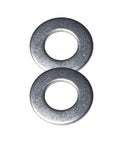 Front view: two 304 stainless steel flat washers, 3/4 in ID, 1-1/2 in OD