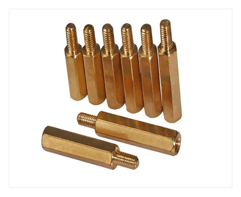 M3 Hex Male And Female Threaded Brass Spacer Standoffs Kit 180-Piece Assortment With Screws And Nuts In Lengths 6 8 10 12 15 20 mm Plus 6 mm, brass standoffs