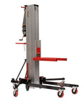 Material Lift Made For The Shop Floor Beast With 24 Ft Lift Height And 650 Lbs Capacity, features integrated forklift pockets