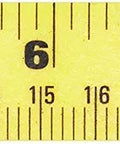 Stanley 12-inch yellow ruler with imperial inches and metric centimeters.
