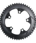 Red 22 52T Chainring With 110mm BCD YAW, Two Pin Positions, 7000 Series Aluminum shown in close-up view