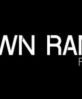 Down Range Products logo with black background and red target design
