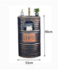 Top Shelf Industrial Pedestal Bathroom Cabinet With Hella Roomy Under Sink Storage And Sleek Matte Finish, 90cm high and 53cm wide.