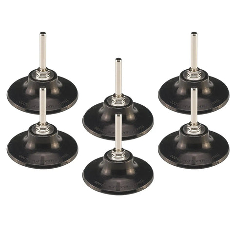 Go-To 3 Inch Quick Change Disc Pad Holder For Angle Die Grinders Type R One Quarter Inch Shank Six Pack Fast Lock Disc Holders
