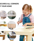 Thirty Piece Clear Baby Corner Protectors Big Time Tough Soft Pvc Edge Guards L Shaped And Rounded Childproof Furniture Cushions For Kid Safe Living Spaces used with furniture at home.
