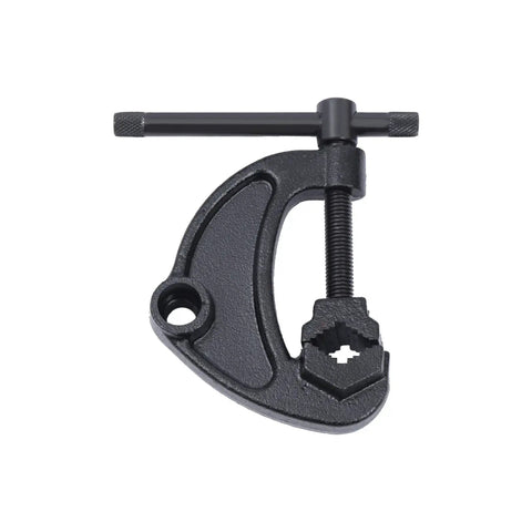 Top Shelf 2300W Electric Pipe Threader Machine Kit With Six Durable Dies Portable Handheld Power Threading Tool For Galvanized Steel And Iron Pipes Complete Plumbing Set Comes With Carry Case For Pros showing a durable pipe cutter tool in black metal.