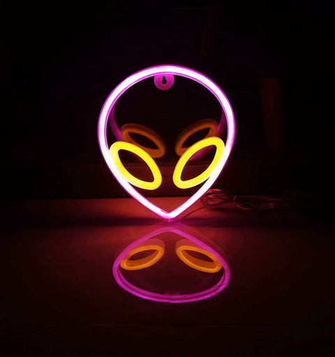 Three Piece Neon Cloud Lightning Planet Signs Kit For Bedroom Wall Decor, LED Neon Lights For Kids Room