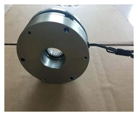 Front view of Heavy Duty Built Tough Electromagnetic Brake System With Anti Rust Protection Overload Guard Ultra Quiet Operation Long Life And Stable Torque