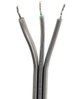 Close-up of 15 Amp Appliance Power Cord Heavy Duty 6 Feet Three Wire Grounded With Right Angle Plug Head UL Listed ETL Listed