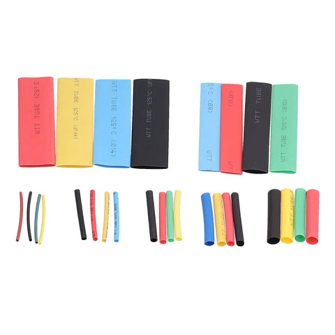 Get Ready For Any Wiring Job With This Epic 164-Piece Heat Shrink Tubing Kit That Uses Polyolefin Wire Wrap Insulation To Seal Solder Joints And Cable Markers Fast Plus The Steady Two To One Shrink Ratio Makes Sure Your Cables Stay Protected Tough, assorted heat shrink tubing set