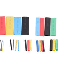 Top Tier 164 Piece Heat Shrink Tubing Kit For Ultimate Wire Protection And Electrical Repair With Durable Polyolefin Sleeves Assorted Sizes Stored In Tidy Box For Pro Grade Harness Cable Fixing Jobs., assorted color heat shrink tubing sleeves