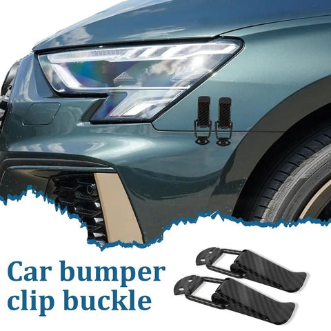 Universal Car Bumper Clips 2 Pack, Quick Release Security Hook Lock Hasp Kit For Front And Rear Bumpers And Trunk on car