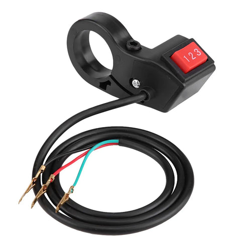 22mm Handlebar Switch Module For Motorcycles, E Bikes, And Scooters Universal 3 Speed Electric Ride Ready Bar Mounted Control Fits 22mm Handlebars Simple Install