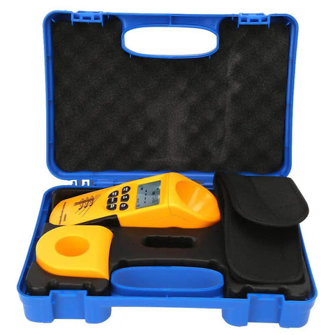 Six Cable Height Meter With AR600E LCD Display in blue case, easy to use ultrasonic instrument for overhead cables, forestry, industrial tasks.
