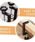 2 Pack Adjustable Patio Furniture Clips For Rattan Sofas And Outdoor Wicker Chairs showing simple design and easy installation features