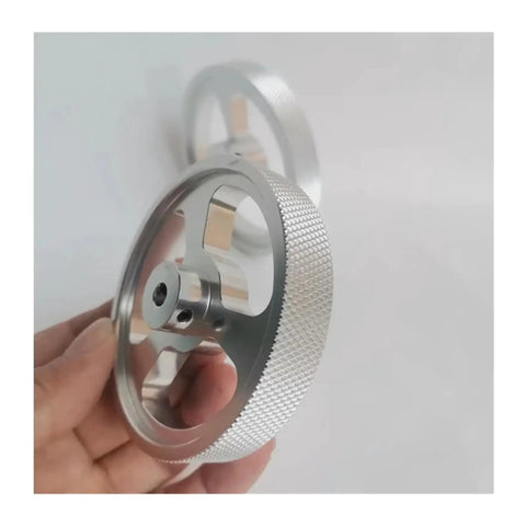 Aluminum alloy Synchronous Encoder Wheel Measuring Wheel for Rotary Encoder Meter Counting Wheel Circumference 200 250 300mm, close-up view.