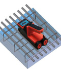 Straight Shooting Heavy Duty Stud Finder Wall Scanner For Pinpointing Rebar Concrete Wiring Plus Plumbing Routing on a concrete slab.