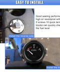 52mm Fuel Sending Unit 12V 240-33 Ohm Level Sensor With LED Backlit Gas Gauge Pointer Universal Auto Fuel Tank Meter installed on tank