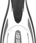 Frog Plus Open Heel Scuba Fin Beefy Dual Density Blade With Three Material Injection Mold Tech Comfortable Foot Pocket Black White Size S M