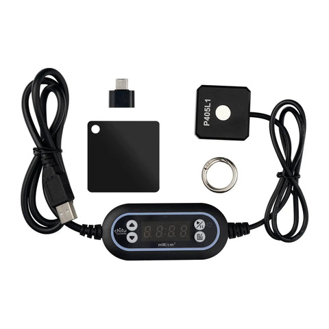 UV Light Meter Tool For 405nm Resin 3D Printers, high accuracy photopolymer curing meter with P405L1 probe and USB cable