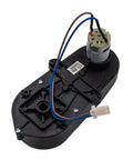 Close-up of RS390 5000RPM motor gearbox upgrade for 12V 24V ride-on cars with wiring and quick-connect, dual pack view.