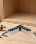 Aluminum L Shaped Furniture Legs 4 Pack With M5 Screws Black Replacement Sofa Feet for Woven Sofa Frames and Cabinets