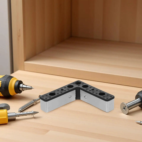 Aluminum L Shaped Furniture Legs 4 Pack With M5 Screws Black Replacement Sofa Feet for Woven Sofa Frames and Cabinets