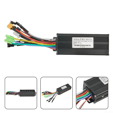 Sine Wave Brushless Controller For Electric Bikes And Scooters, Supports 24 Volt 36 Volt And 48 Volt Systems With 750 Watt Or 1000 Watt Motors, Three Modes In A Durable Aluminum Case, UART No Two Protocol, Hall Sensor Optional, Easy Install