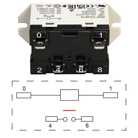 Beefy 30A General Purpose Relay For Industrial Use, 120V AC Coil, SPST-NO 4-Pin, UL CE TUV RoHS Certified, 2-Pack