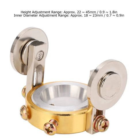 22-45mm Plasma Cutter Roller Guide Wheel Spacer Circle Compass Stand Off With Two Screw Positioning, Adjustable Height, Close-up
