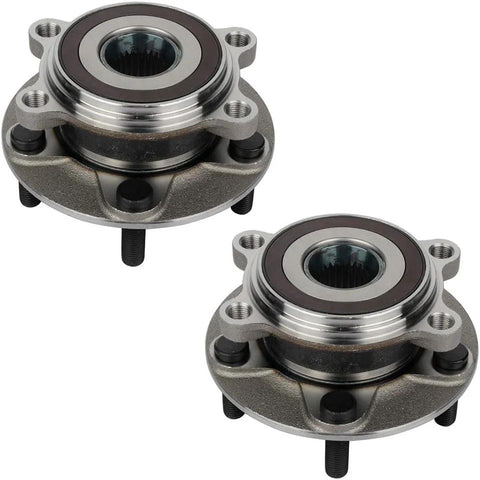 Front Wheel Hub And Bearing Assembly For Mazda 3 And Mazda 3 Sport 2014 Through 2018 And Mazda CX 3 2016 Through 2020 Five Lug With ABS Direct Fit Left And Right OE Replacement Easy Install