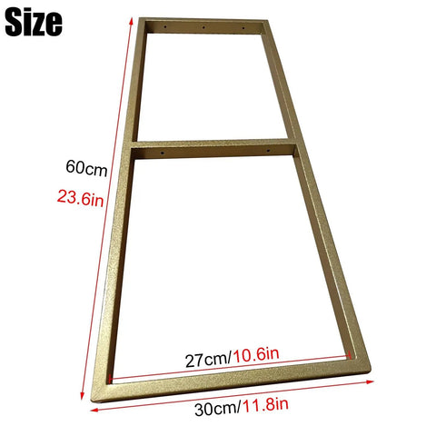 Heavy Duty Floating Shelf Brackets Double Tier Steel Mount Built Tough Heavy Lift Frame Mega Storage No Sweat Setup. 60cm tall by 30cm wide coated steel.