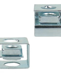 25 Piece Slide On Cage Nuts With Sleek U Shape Build And Zinc Plated M5 Thread For Hassle Free Server Rack Mounting, showing close-up fastener design.