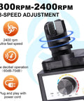 Vortex Mixer For DIY Projects And Lab Use Hands Free Paint Shaker 300 To 2400 RPM Three Speed Stages fits 10 to 100 milliliters