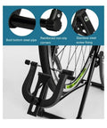 Foldable Bike Wheel Truing Stand For 16 To 29 Inch Wheels, Lightweight Aluminum Alloy Rim Maintenance Tool, close-up detail