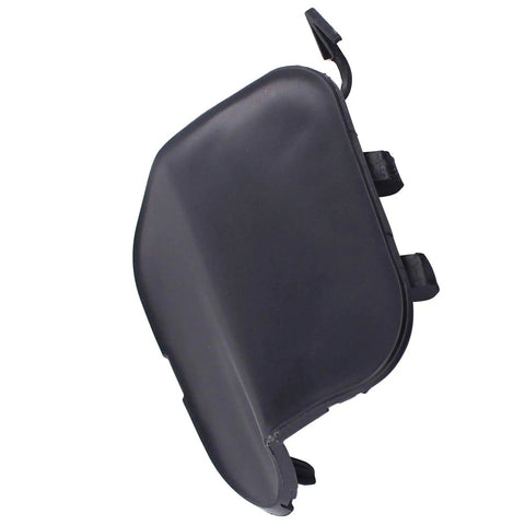 Nissan Rogue Front Tow Hook Cover 2014 2015 2016 Black Exterior Accessory, Durable Replacement Trim, Matte Black Finish, Side View