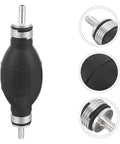 Two Pack Manual Hand Fuel Pump 6mm Liquid Transfer Siphon For Gasoline And Diesel Can Pump black plastic and metal fittings