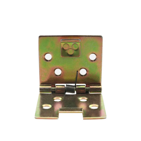 2 Pack Zinc Color Metal Spring Loaded Hinges For Cabinets 90 Degree Self Opening Heavy Duty Stainless Steel With Thick Spring