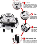 Diagram of 4WD Front Wheel Hub And Bearing Assembly 515036 Fits Silverado 1500 1999-2007 with features labeled