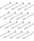 3Mm By 30Mm Flat Head Clevis Pin In 304 Stainless Steel Pack Of 20 Single Hole Link Hinge Pin For Machinery And DIY Projects Rust Resistant Smooth Finish Heavy Duty Clevis Pins, 20 pieces
