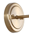Close-up of the base of Brass Gold 7.8 Inch 1 Light Industrial Farmhouse Vanity Wall Sconce With Metal Shade LED Bulb Included For Bathroom Mirror Kitchen Entryway Dope Modern Rustic Lighting Perfect Accent For Hallway And Powder Room